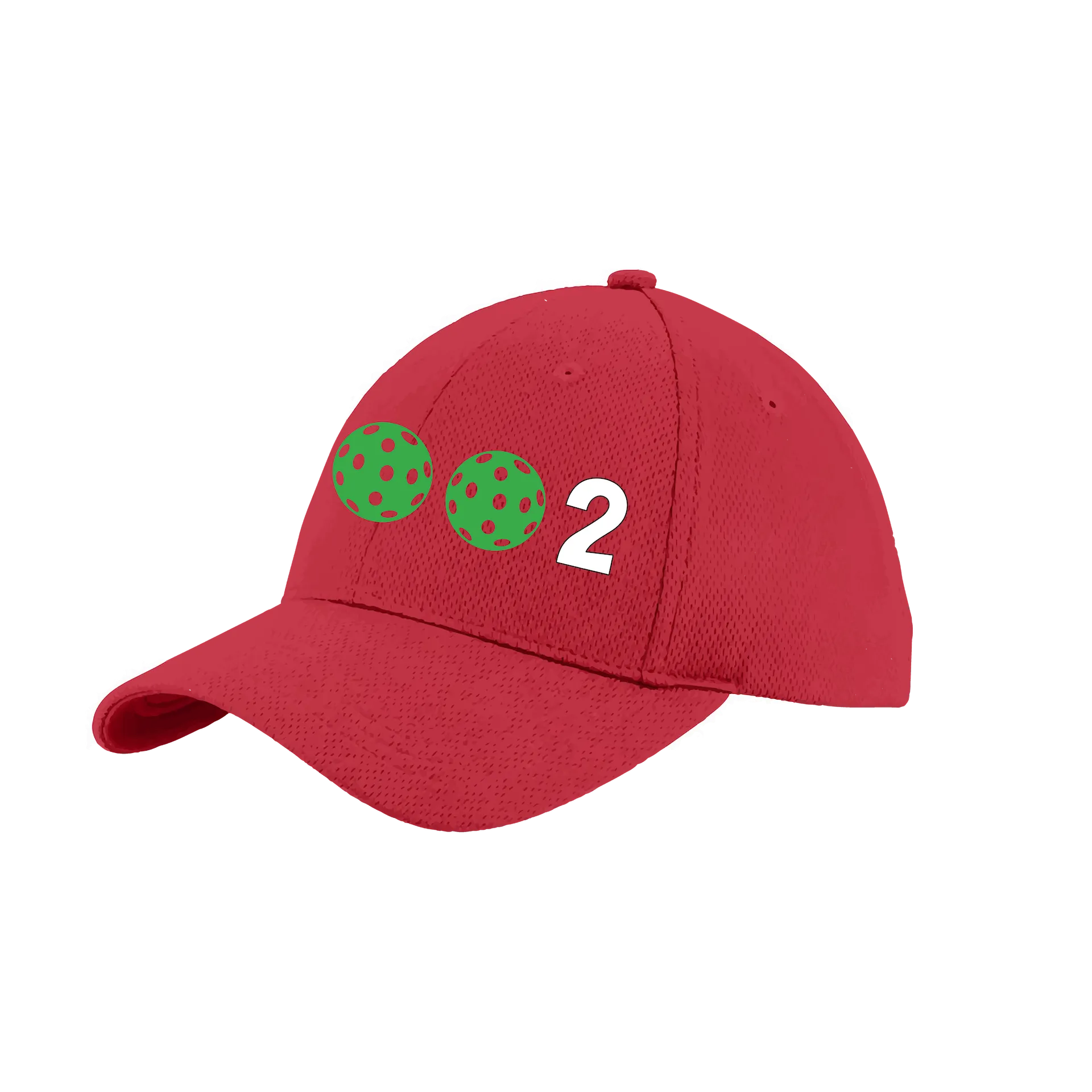 002 With Pickleballs (Customizable) | Pickleball Hat | Moisture-Wicking 100% Polyester