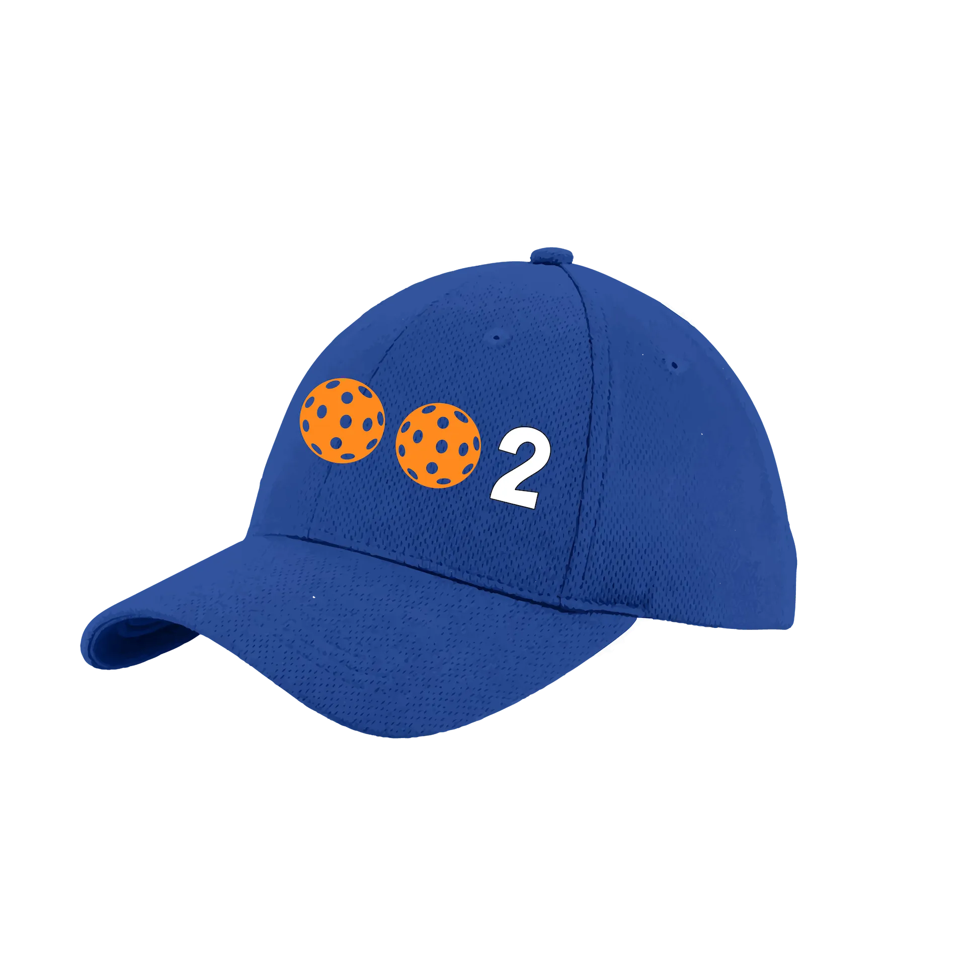 002 With Pickleballs (Customizable) | Pickleball Hat | Moisture-Wicking 100% Polyester