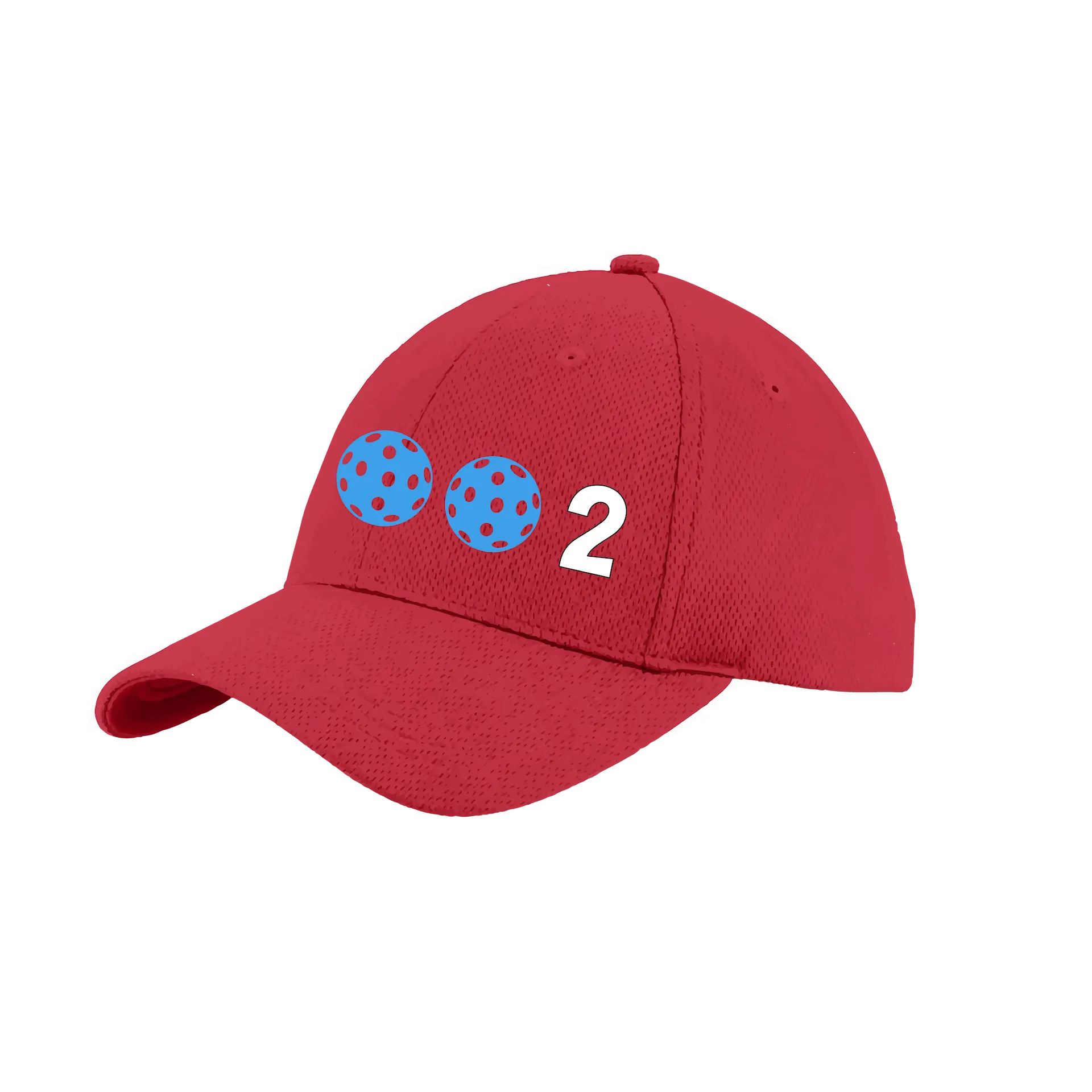 002 With Pickleballs (Customizable) | Pickleball Hat | Moisture-Wicking 100% Polyester