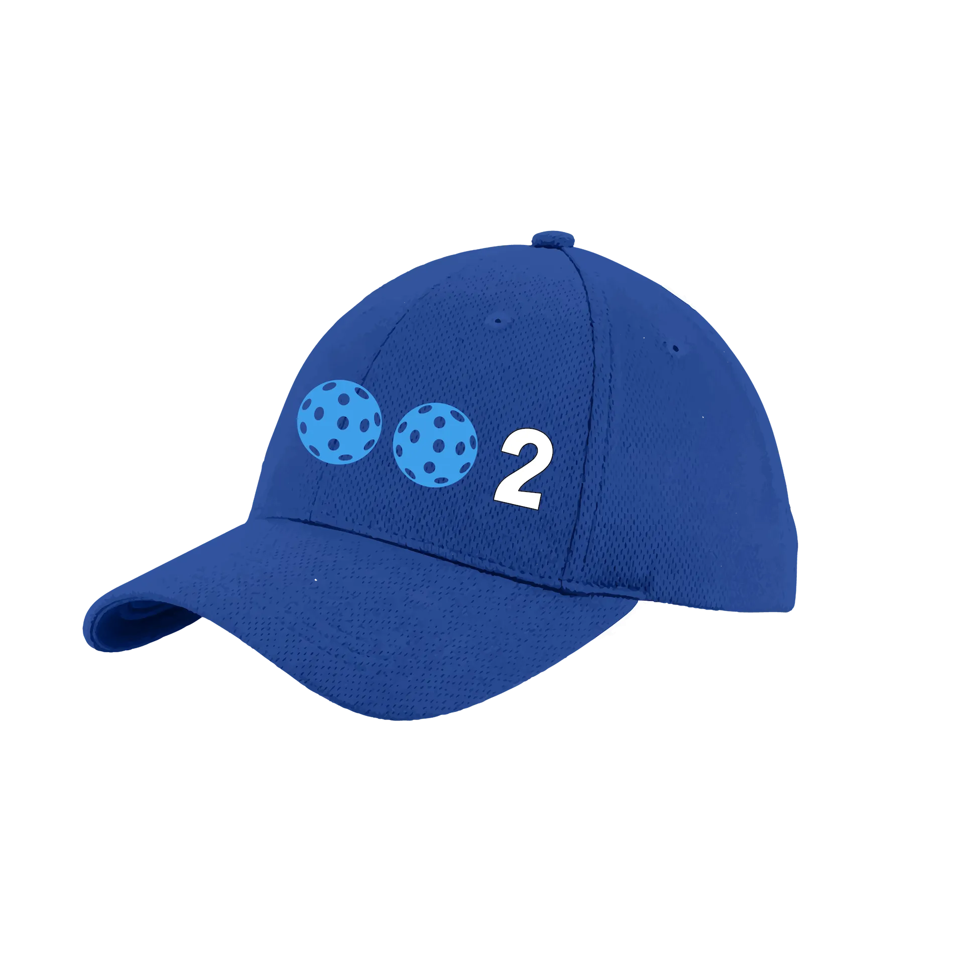 002 With Pickleballs (Customizable) | Pickleball Hat | Moisture-Wicking 100% Polyester