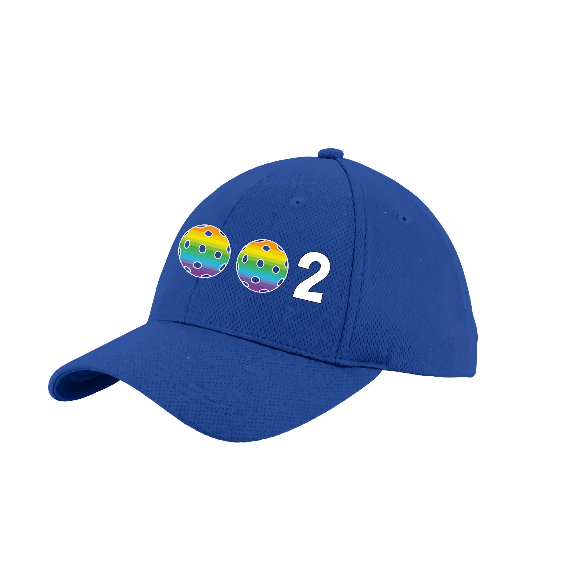 002 With Pickleballs (Customizable) | Pickleball Hat | Moisture-Wicking 100% Polyester