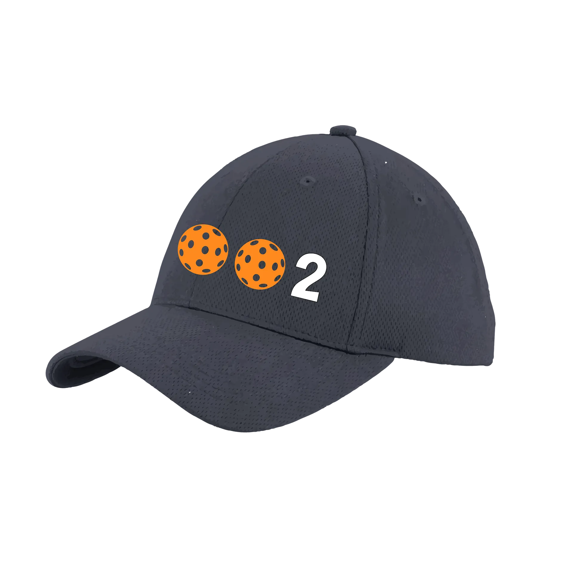 002 With Pickleballs (Customizable) | Pickleball Hat | Moisture-Wicking 100% Polyester