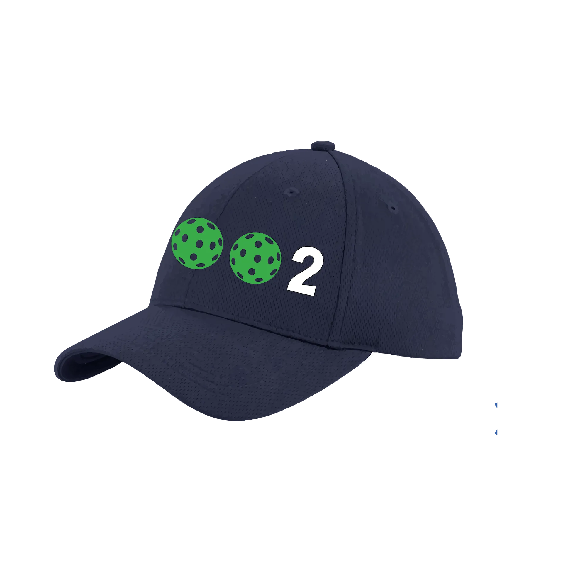 002 With Pickleballs (Customizable) | Pickleball Hat | Moisture-Wicking 100% Polyester