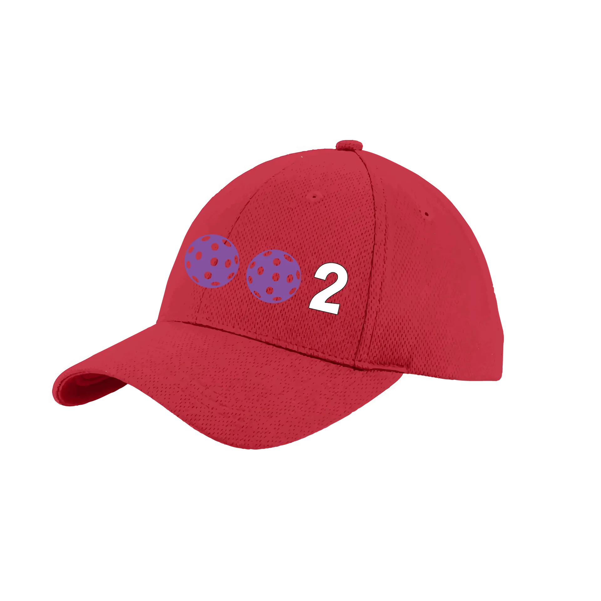 002 With Pickleballs (Customizable) | Pickleball Hat | Moisture-Wicking 100% Polyester