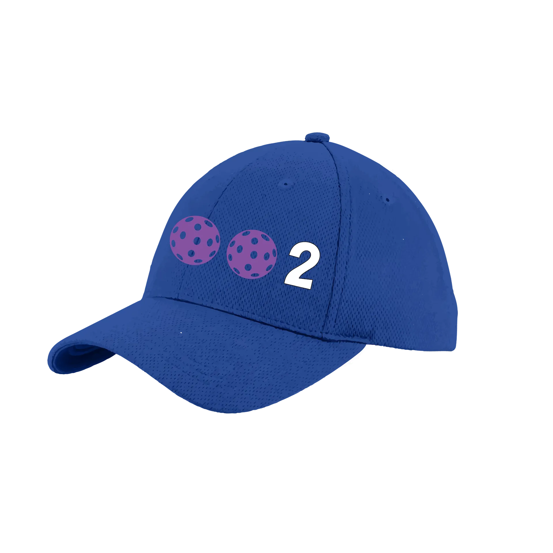 002 With Pickleballs (Customizable) | Pickleball Hat | Moisture-Wicking 100% Polyester