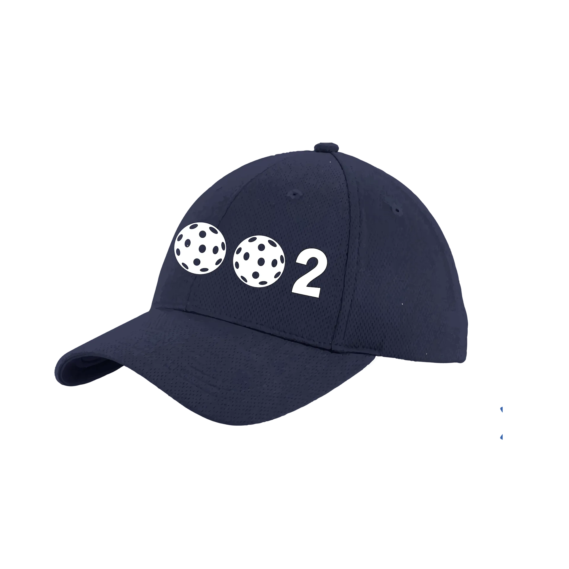 002 With Pickleballs (Customizable) | Pickleball Hat | Moisture-Wicking 100% Polyester