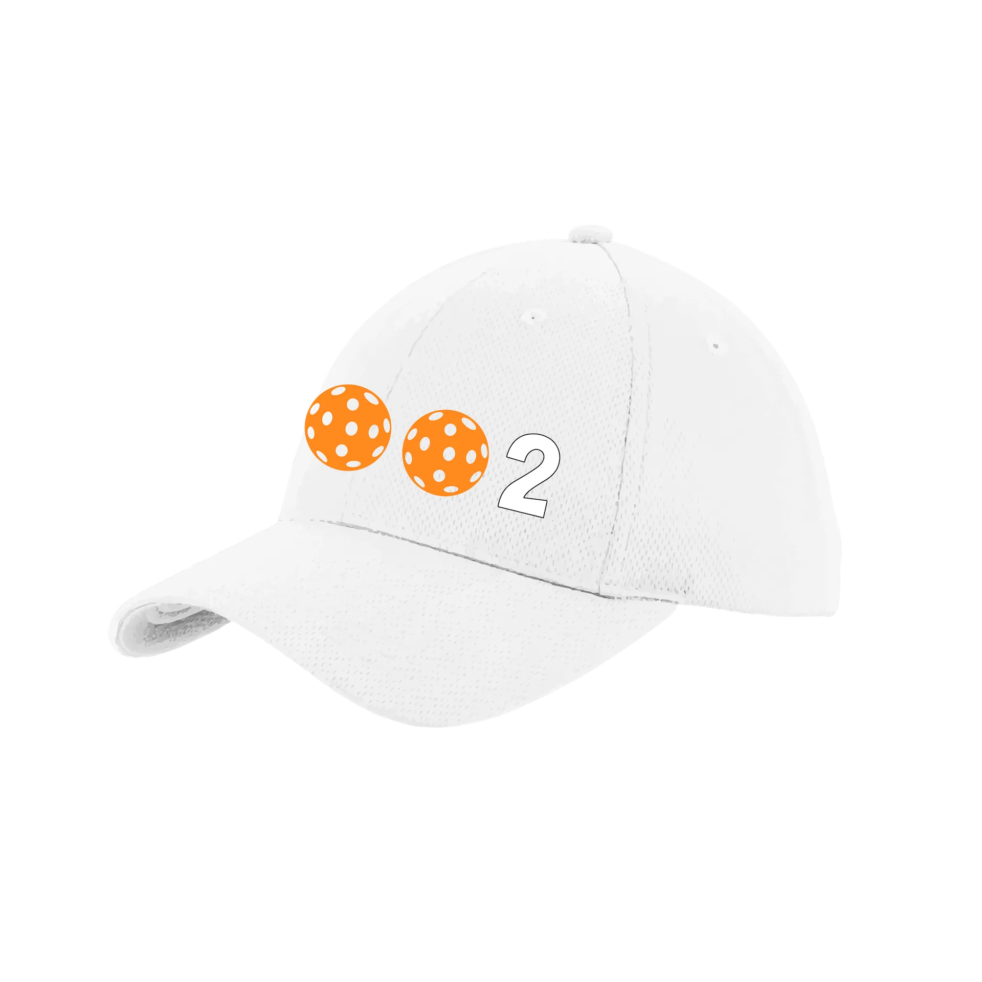 002 With Pickleballs (Customizable) | Pickleball Hat | Moisture-Wicking 100% Polyester