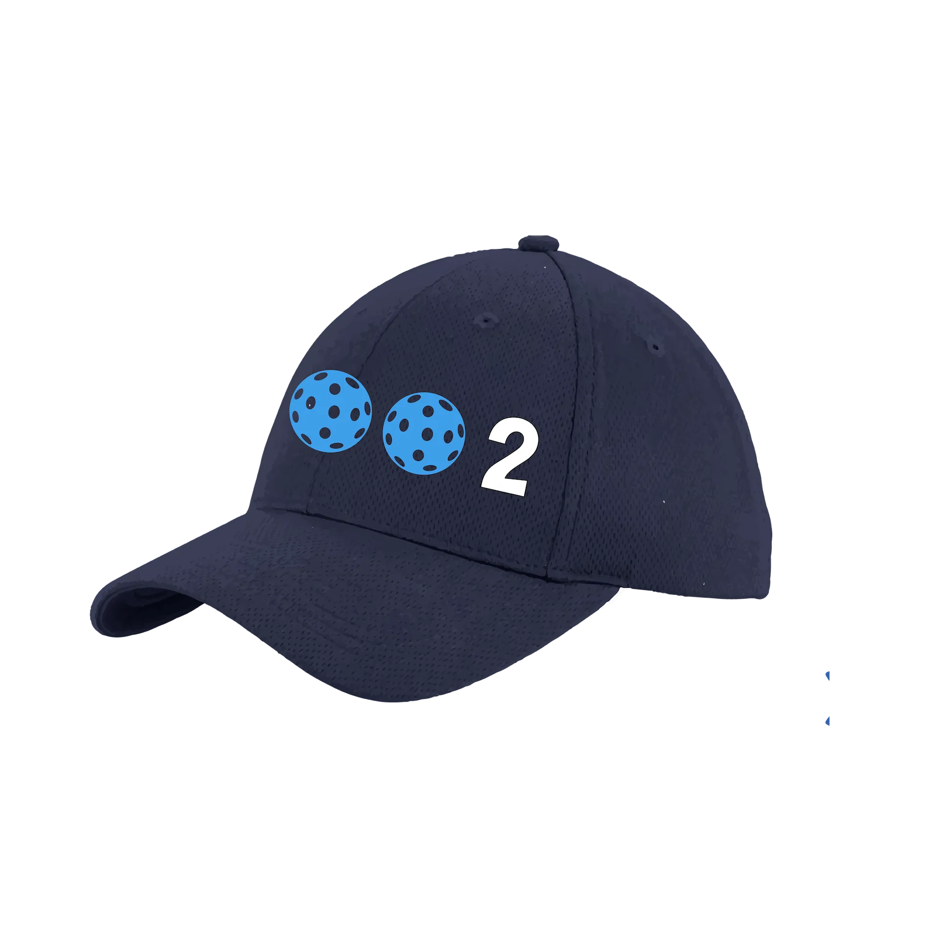 002 With Pickleballs (Customizable) | Pickleball Hat | Moisture-Wicking 100% Polyester