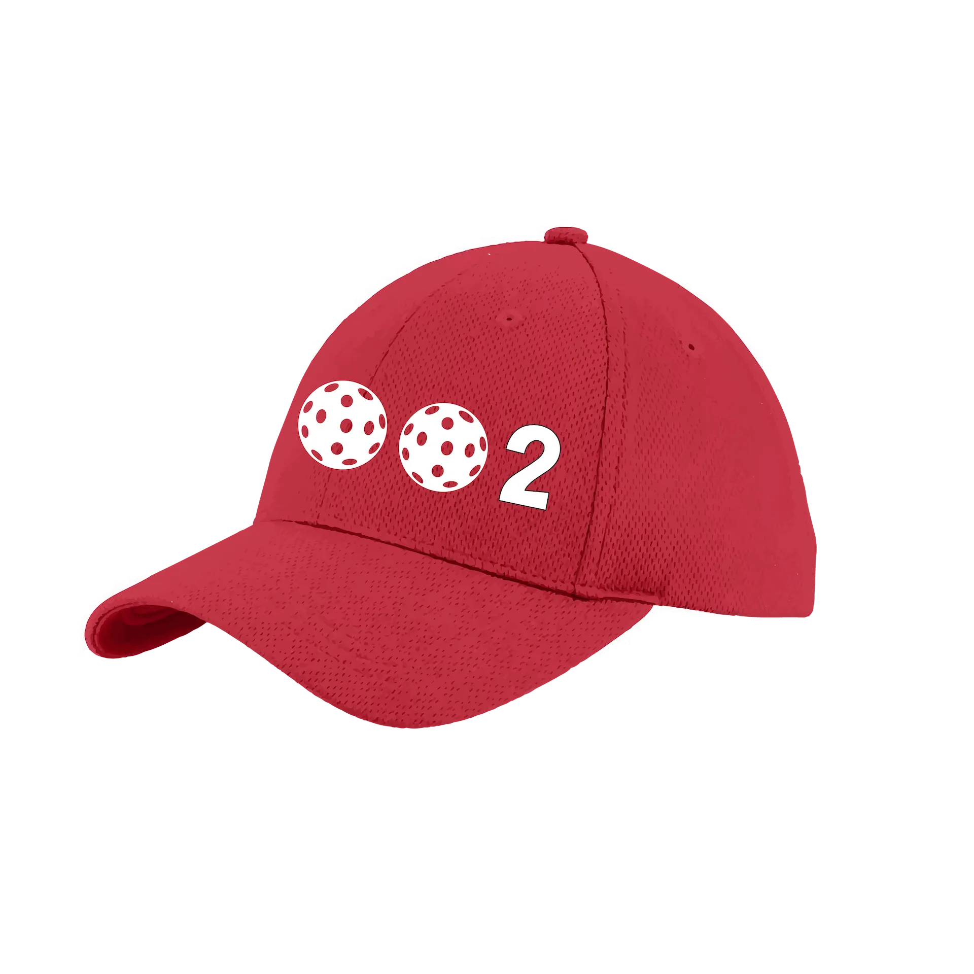 002 With Pickleballs (Customizable) | Pickleball Hat | Moisture-Wicking 100% Polyester