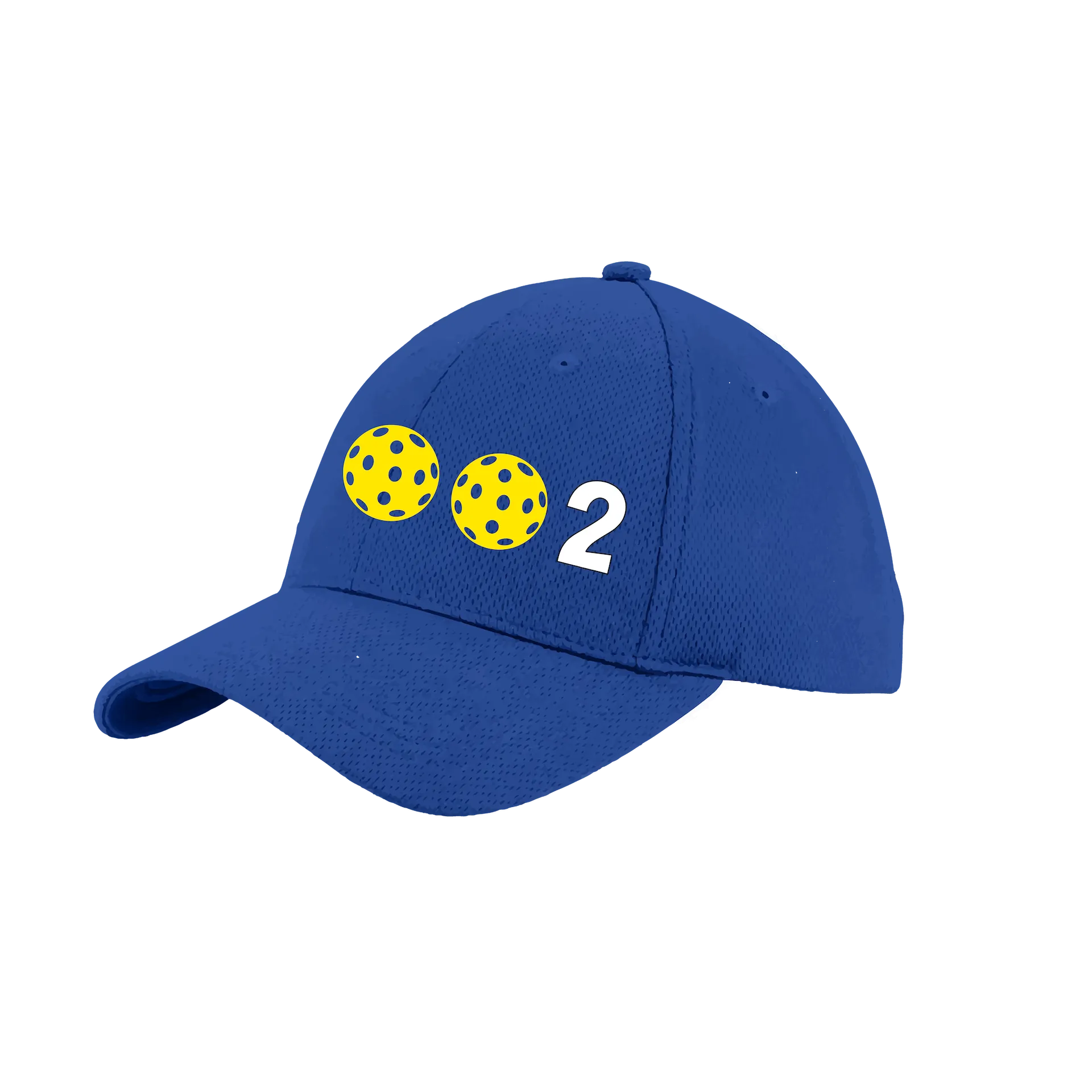 002 With Pickleballs (Customizable) | Pickleball Hat | Moisture-Wicking 100% Polyester