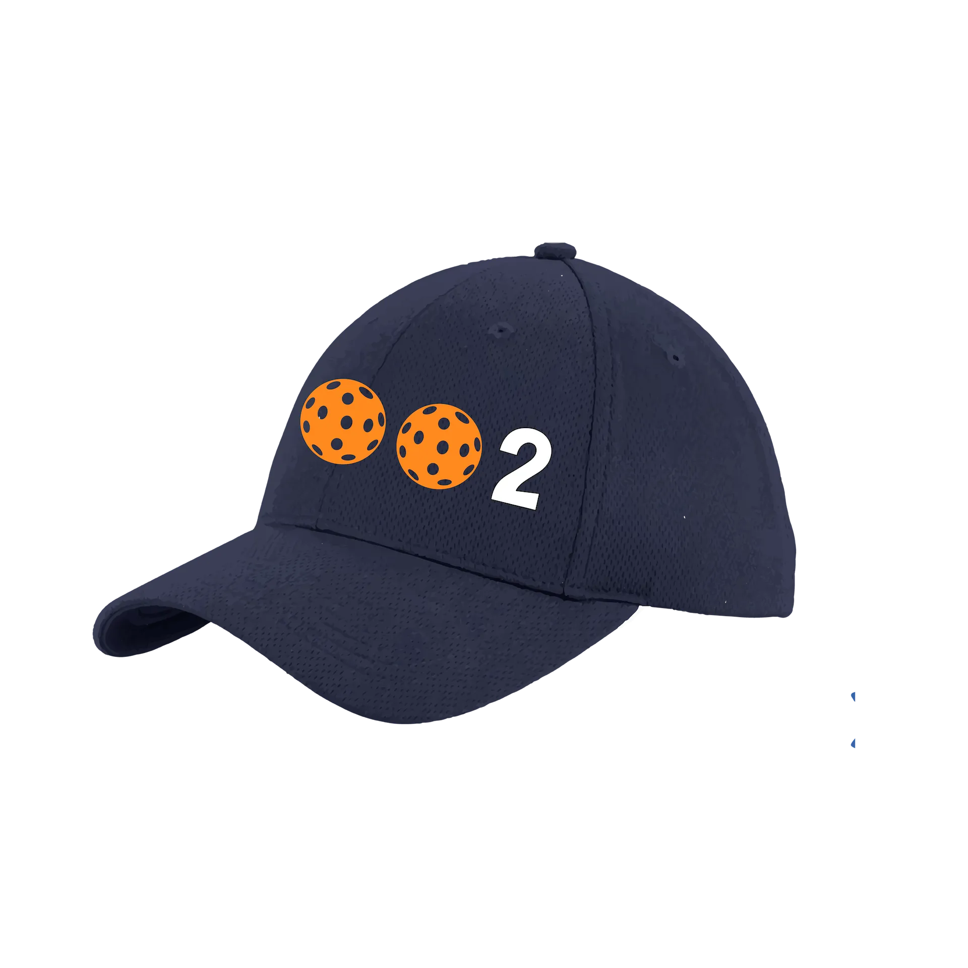 002 With Pickleballs (Customizable) | Pickleball Hat | Moisture-Wicking 100% Polyester