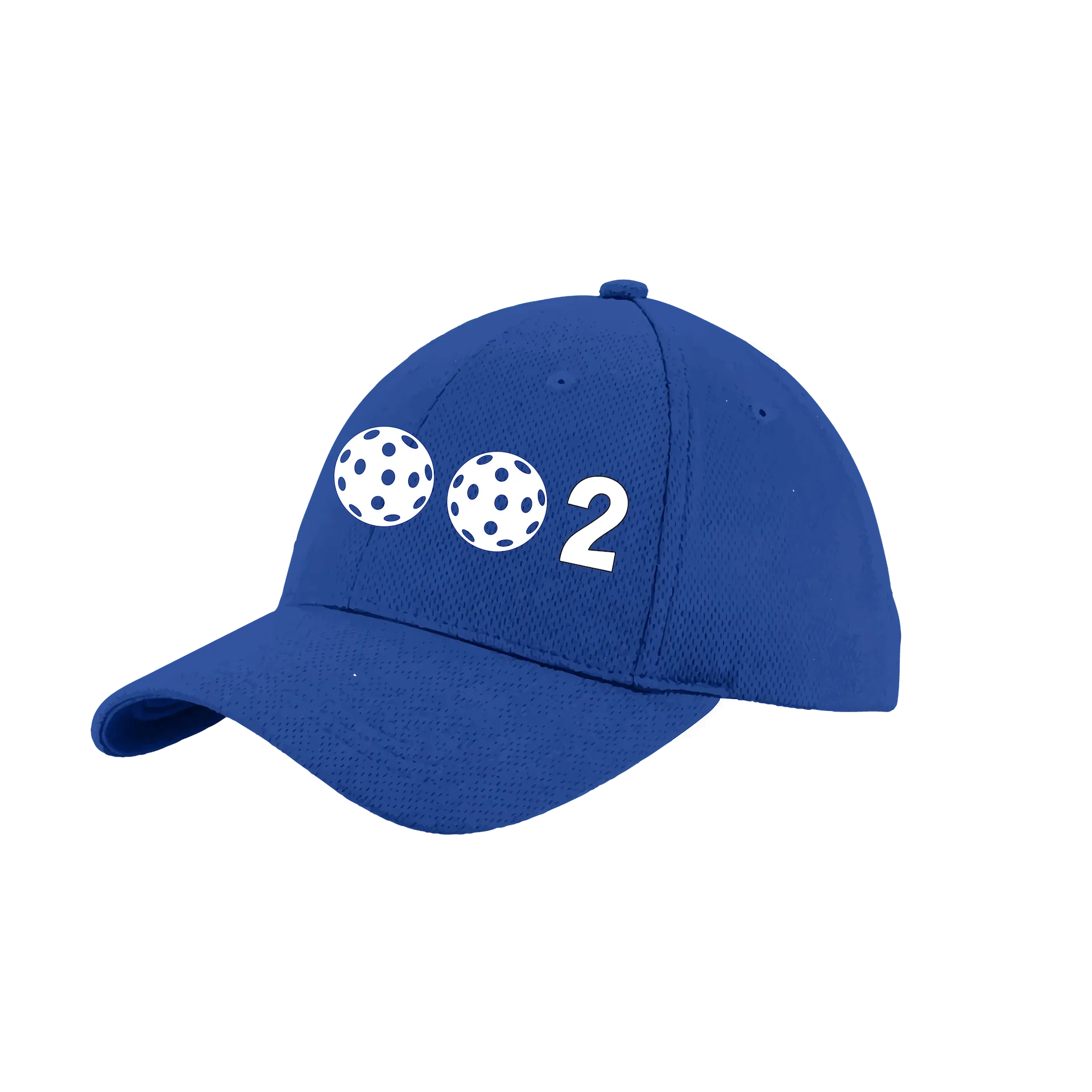 002 With Pickleballs (Customizable) | Pickleball Hat | Moisture-Wicking 100% Polyester