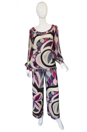 1960s Emilio Pucci Silk Tunic & Pant Set