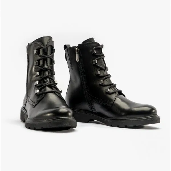 25276-29-022 Ladies Leather Boots Black Nappa