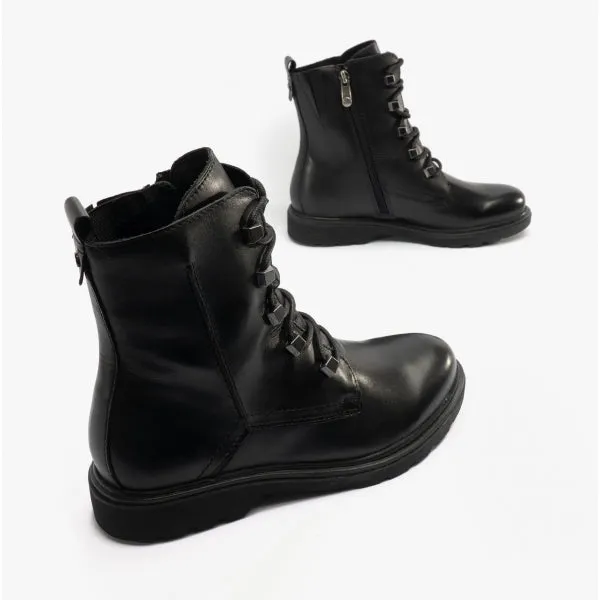 25276-29-022 Ladies Leather Boots Black Nappa