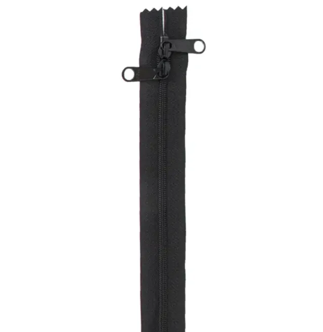 30" Handbag Zipper - Black