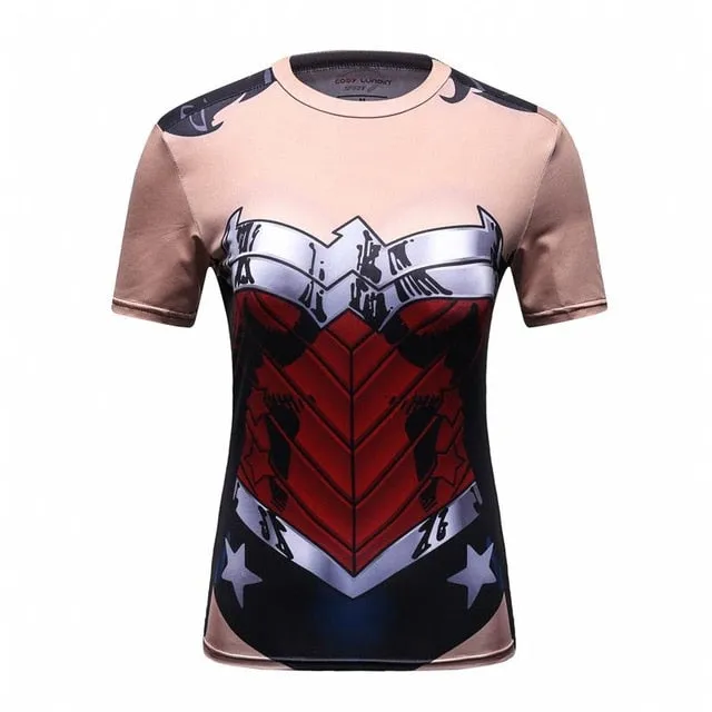 3D Printed Cosplay Muscle Compression Long Sleeve Shirt