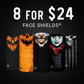 8 FOR $24 FACE SHIELDS®