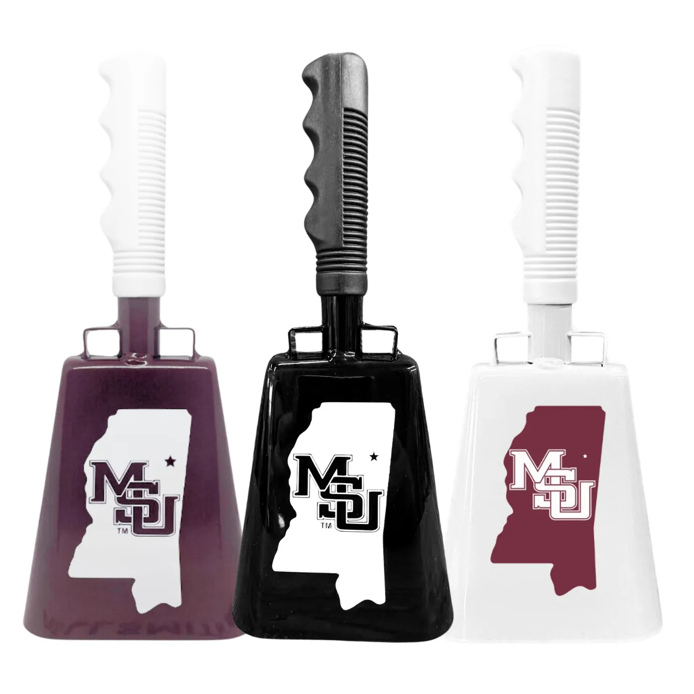 90's MSU State Outline Cowbell