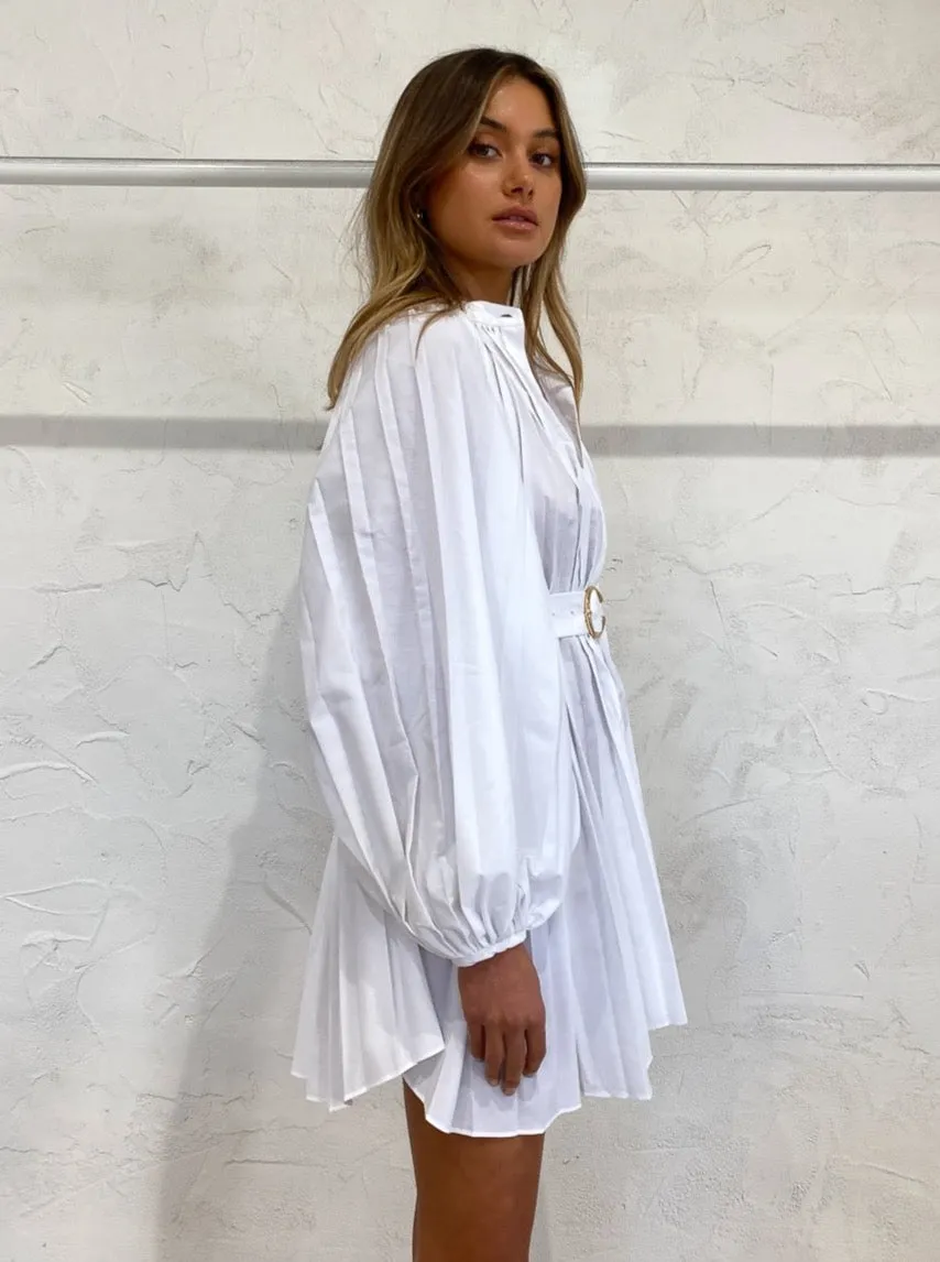 Acler Margot Dress In White