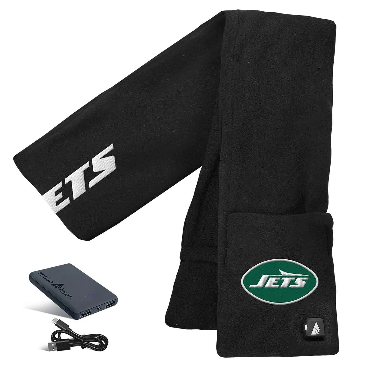 ActionHeat New York Jets 5V Battery Heated Scarf