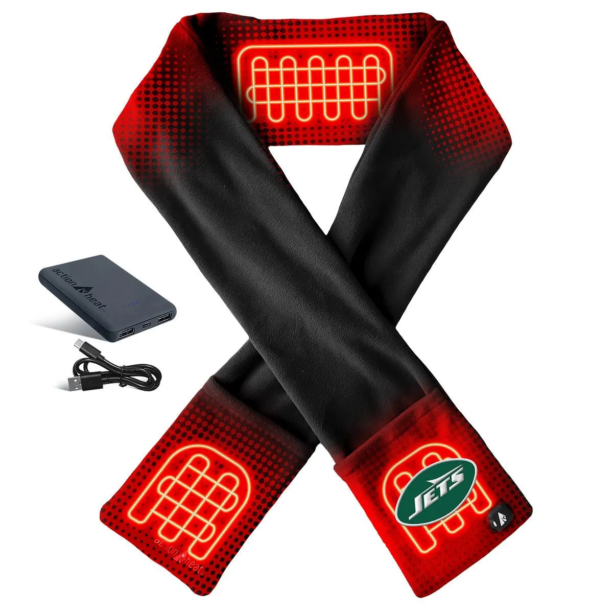 ActionHeat New York Jets 5V Battery Heated Scarf