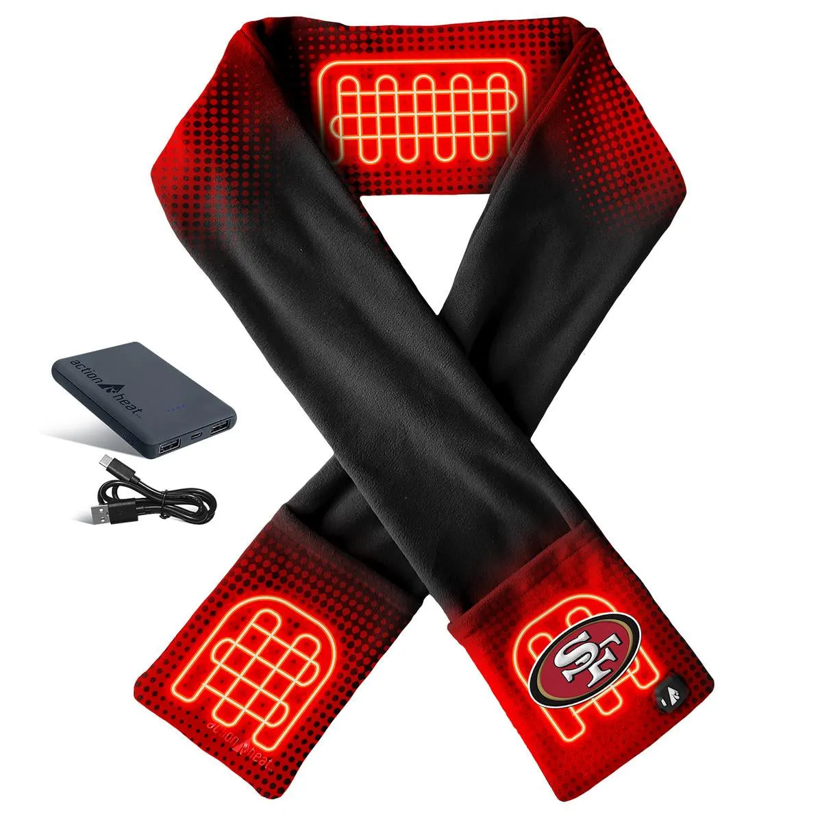 ActionHeat San Francisco 49ers 5V Battery Heated Scarf