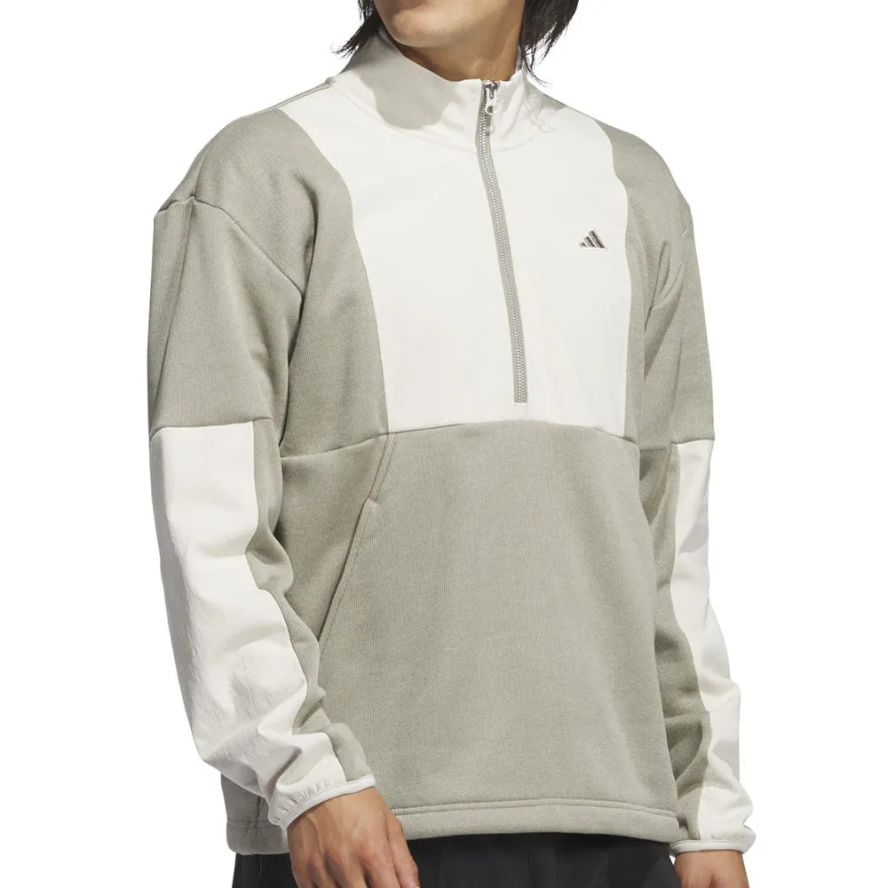 adidas Go-To DWR Hybrid 1/2 Zip Pullover - Silver Pebble/Alumina