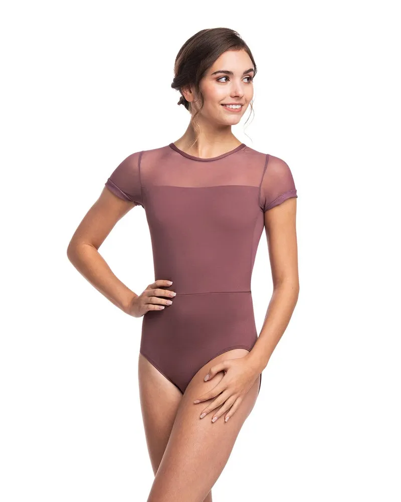 Ainsliewear Renee Mesh Short Sleeve Leotard - 1089ME Womens