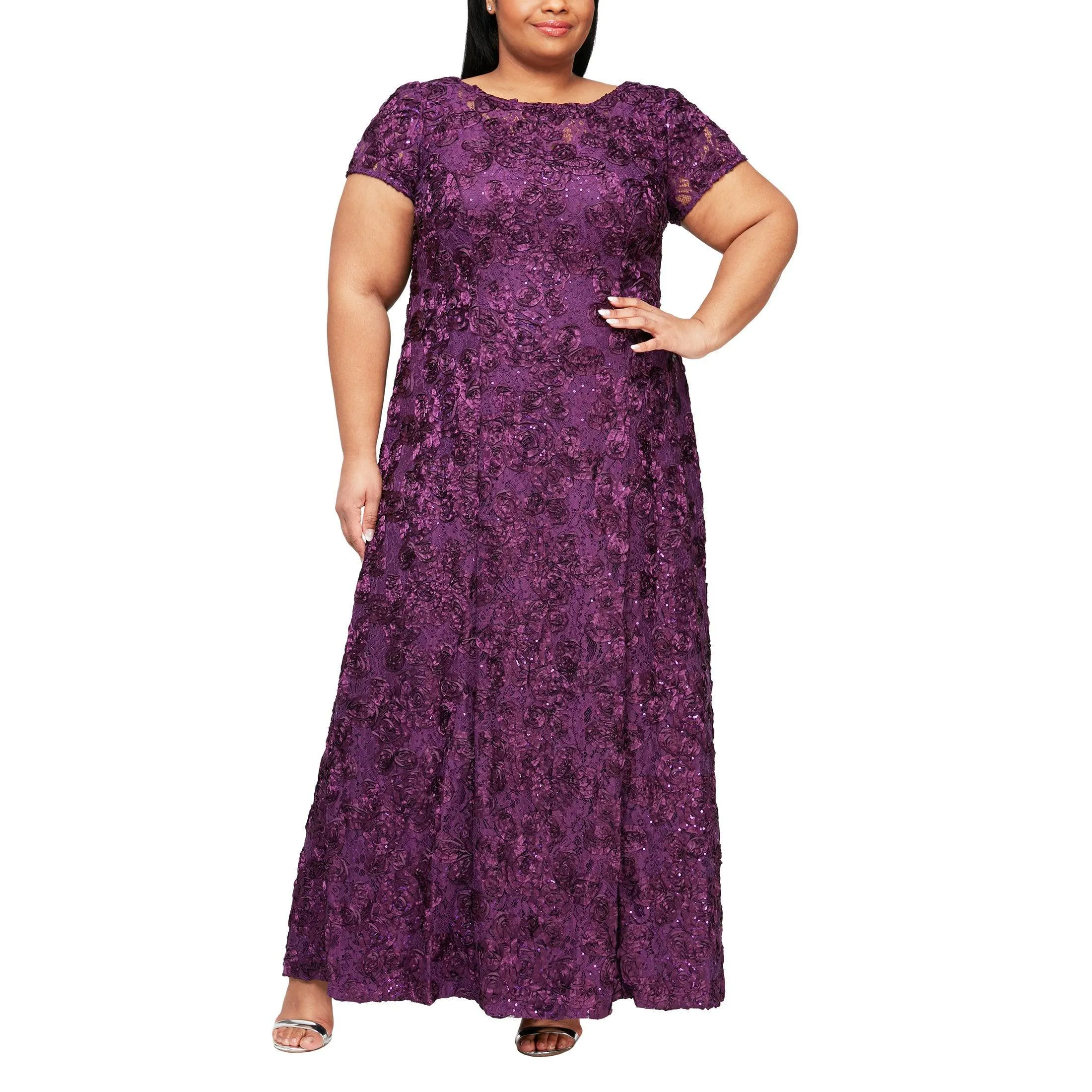 Alex Evenings AE412788 Plus Size Long Formal Dress Sale