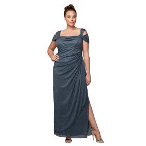 Alex Evenings AE433026 Long Plus Size Glitter Dress Sale