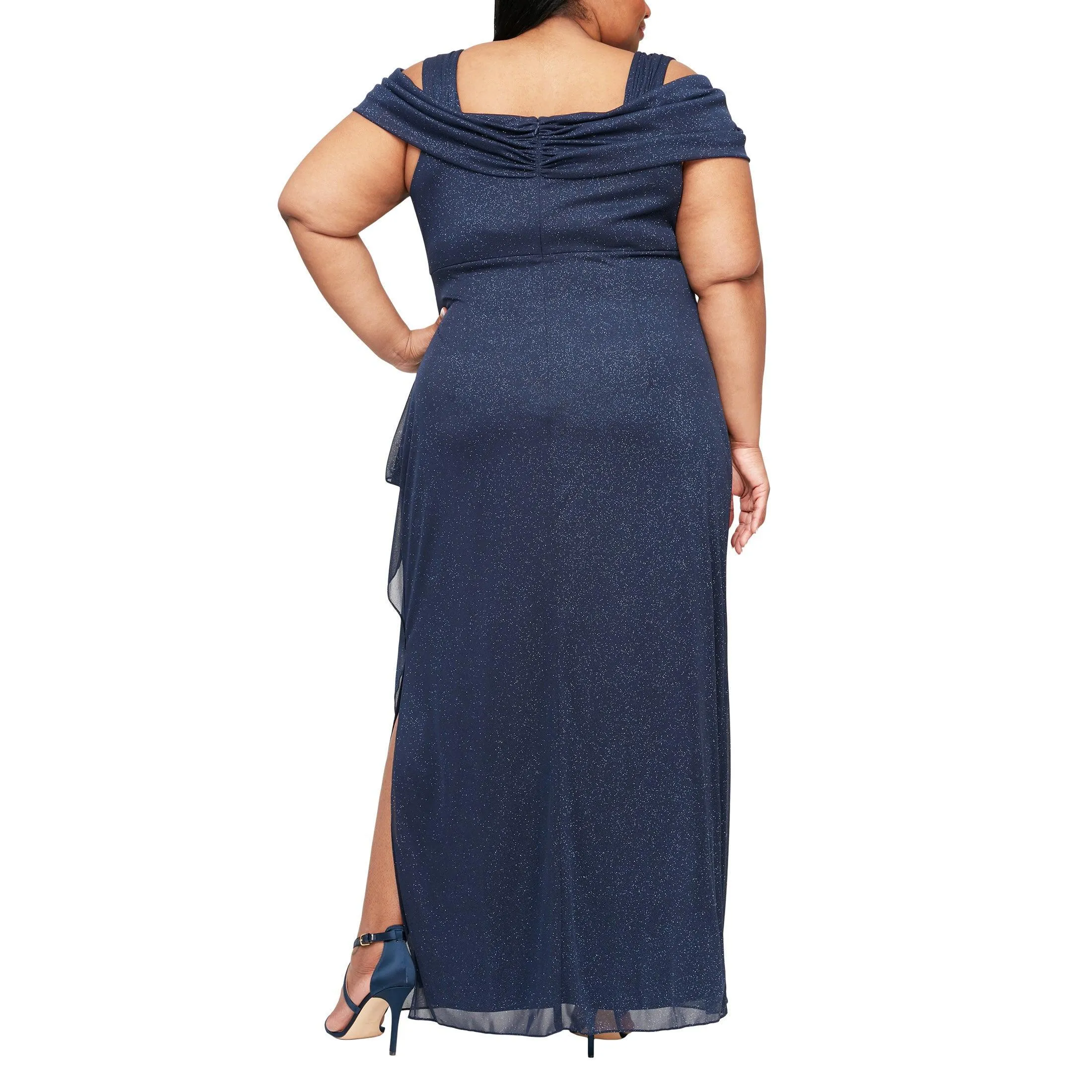 Alex Evenings AE433026 Long Plus Size Glitter Dress Sale