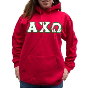 Alpha Chi Omega Hanes 10oz. Hoodie - Hanes F170 - TWILL