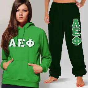 Alpha Epsilon Phi Hoodie and Sweatpants, Package Deal - TWILL