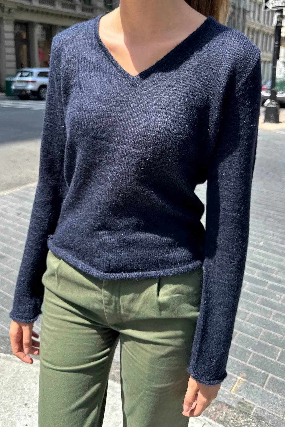 Andi Mohair V-Neck Sweater