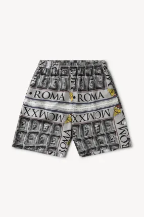 AS Roma X Aries Statue Silk Shorts