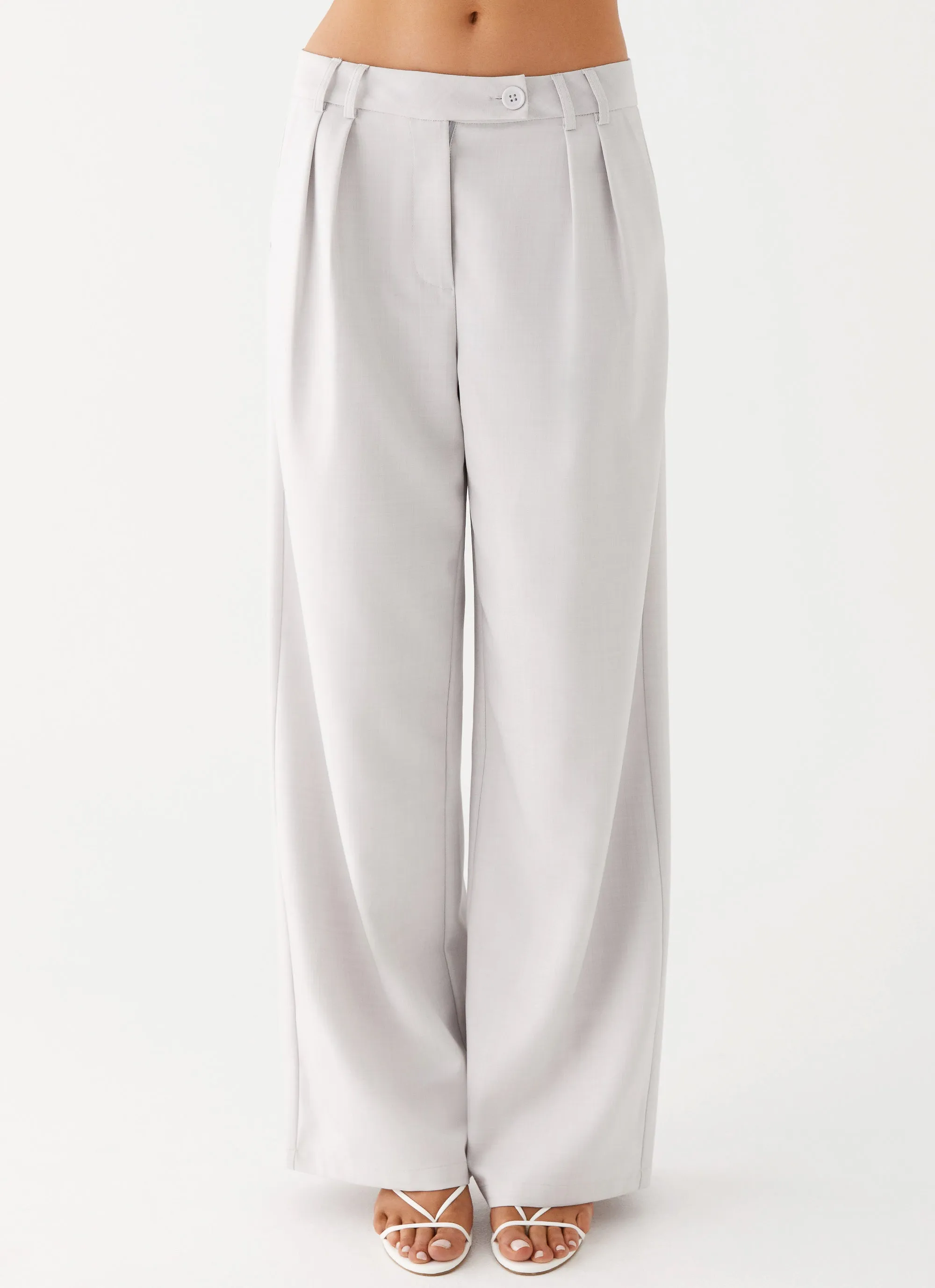 Asha Low Rise Pants - Ivory