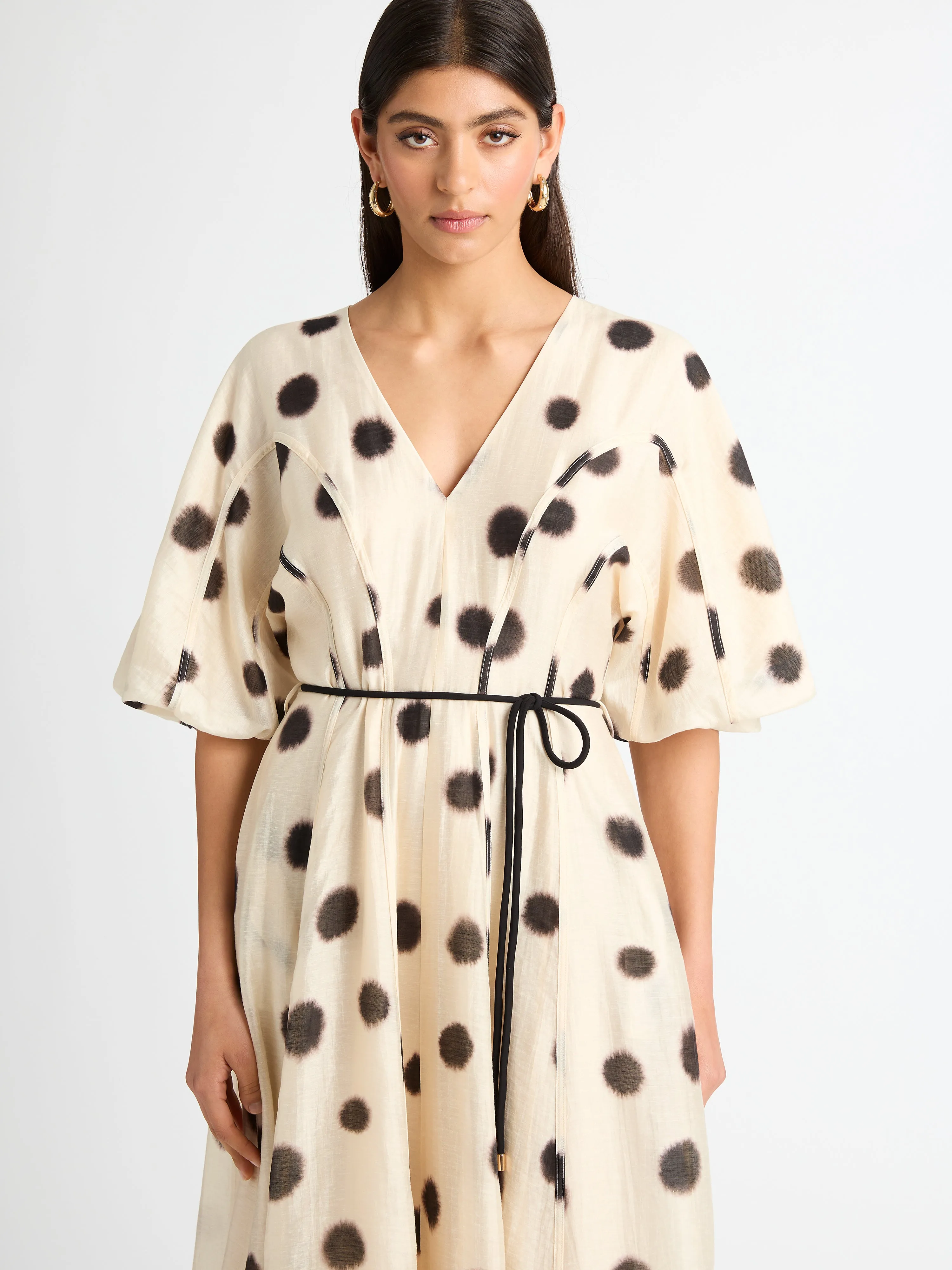 AUDREY SPOT MAXI DRESS