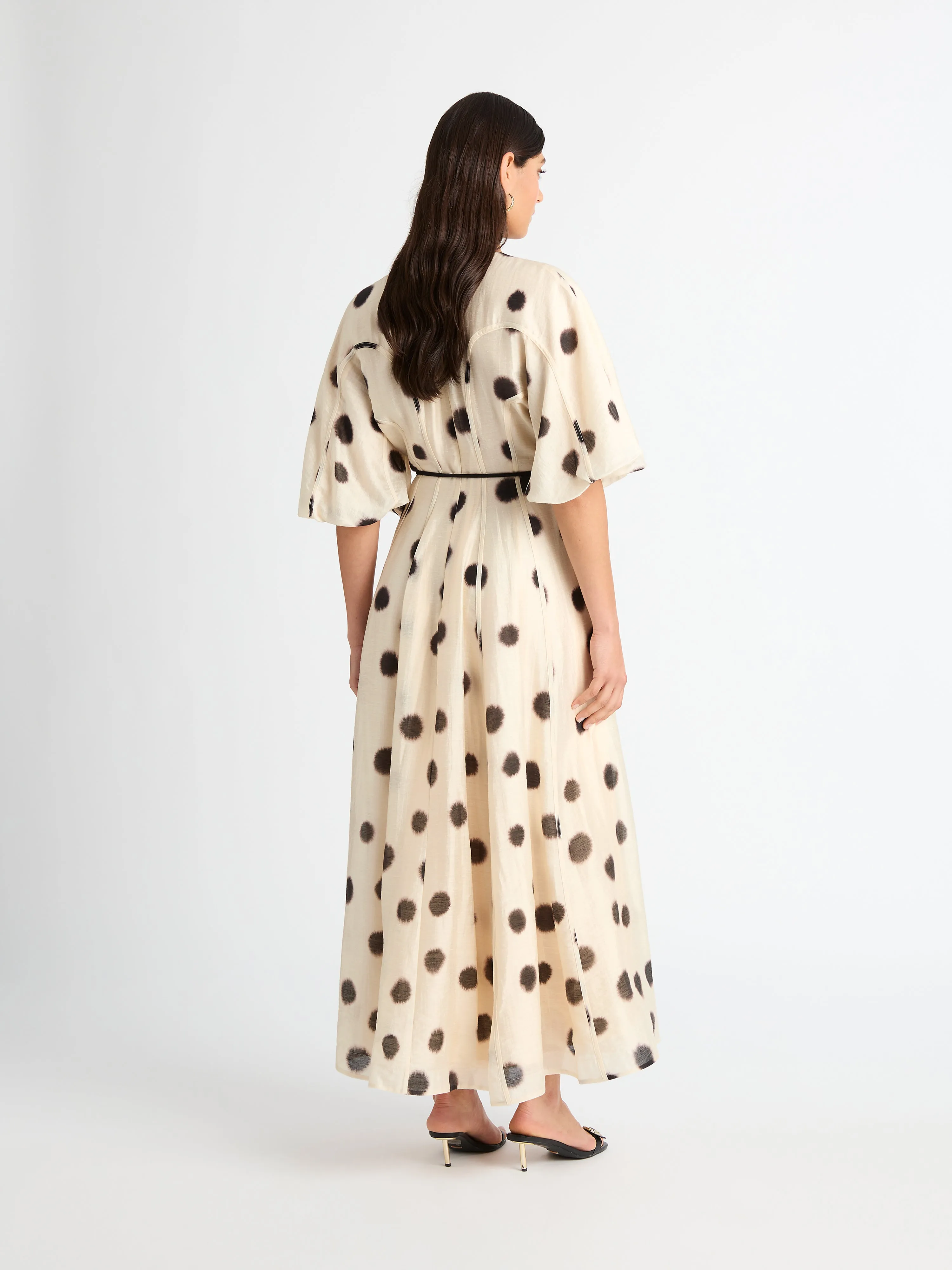 AUDREY SPOT MAXI DRESS