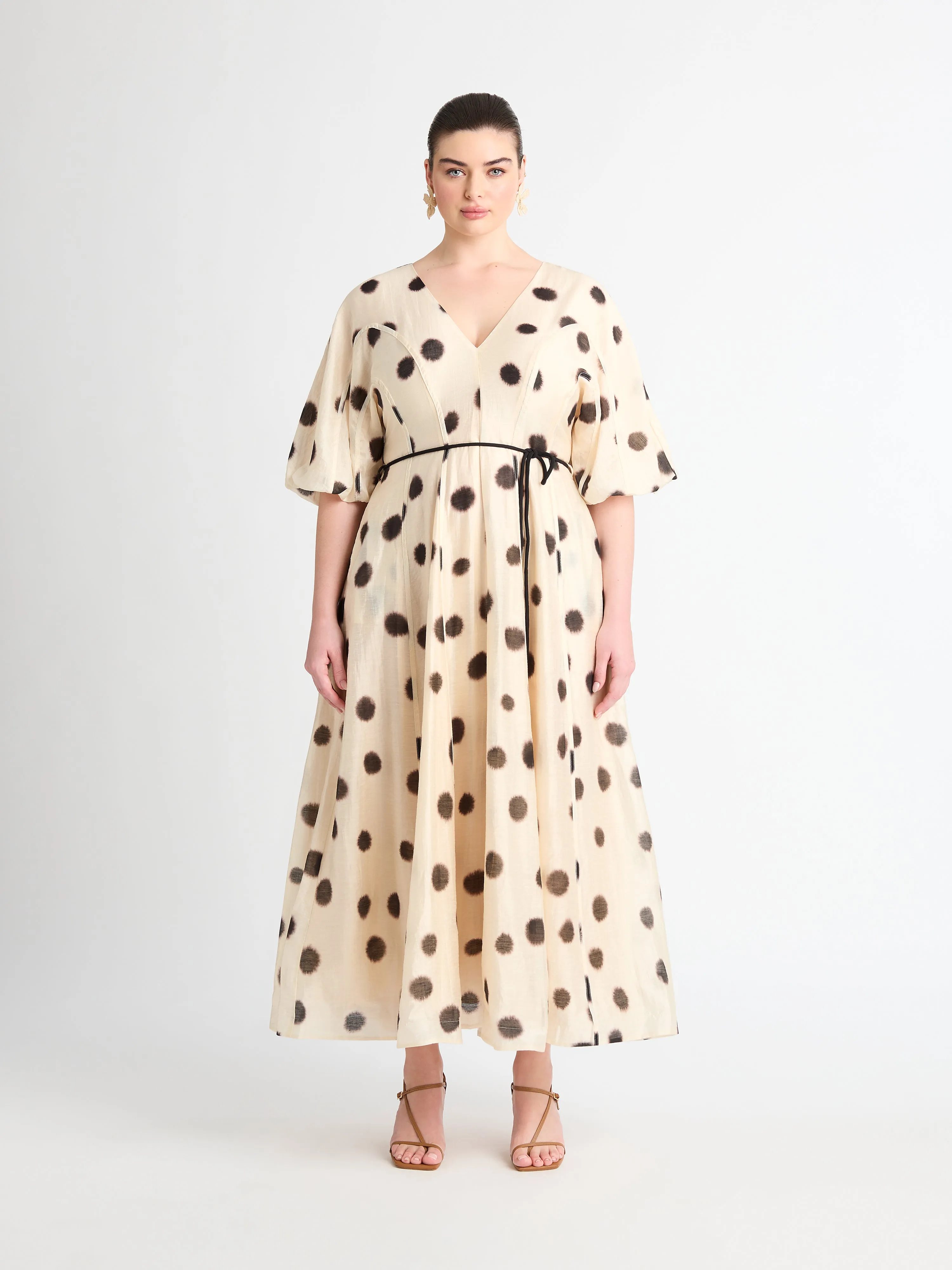 AUDREY SPOT MAXI DRESS