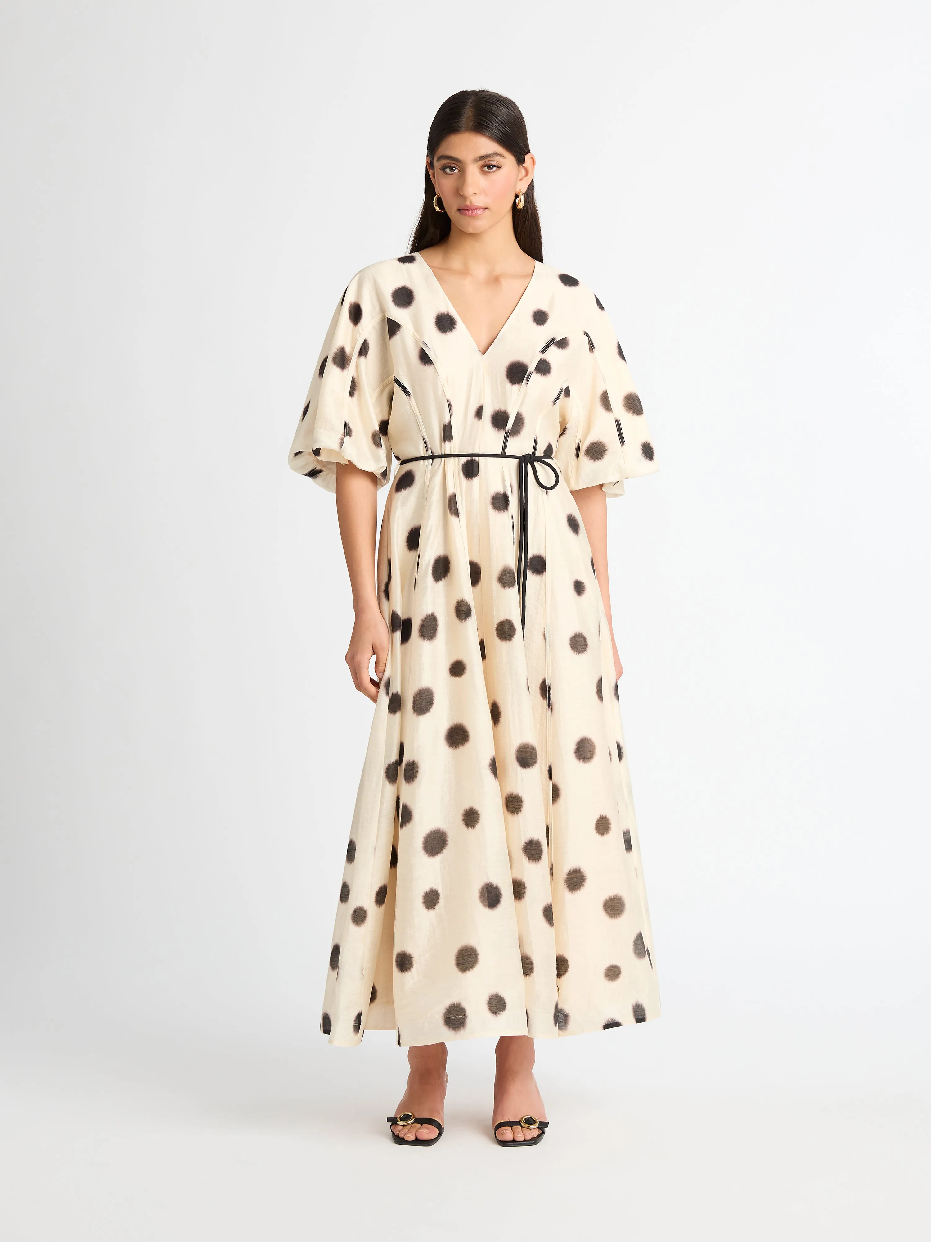 AUDREY SPOT MAXI DRESS