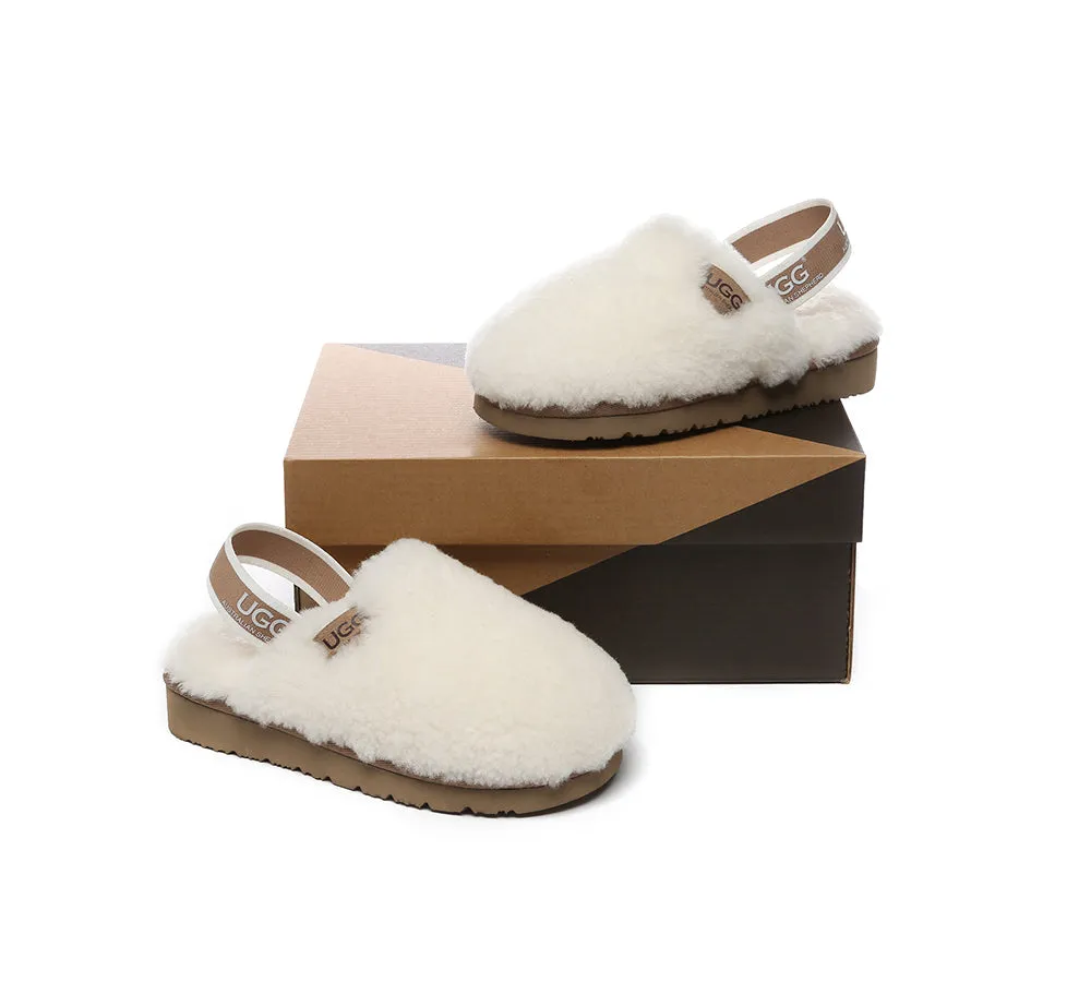 AUSTRALIAN SHEPHERD® UGG Kids Slingback Fluffy Slides Kamari