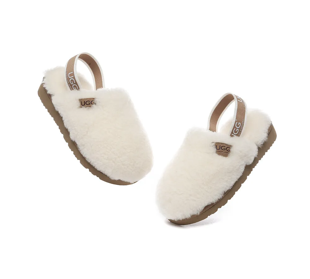 AUSTRALIAN SHEPHERD® UGG Kids Slingback Fluffy Slides Kamari