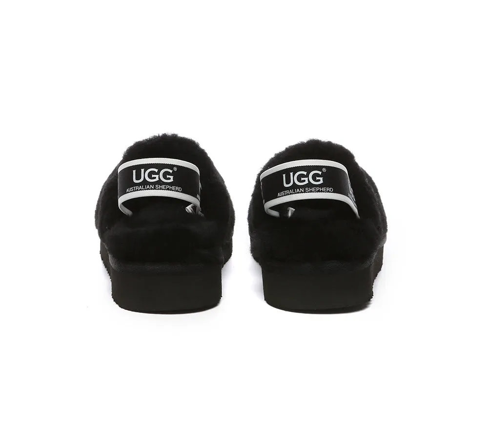 AUSTRALIAN SHEPHERD® UGG Kids Slingback Fluffy Slides Kamari