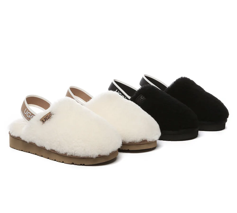 AUSTRALIAN SHEPHERD® UGG Kids Slingback Fluffy Slides Kamari