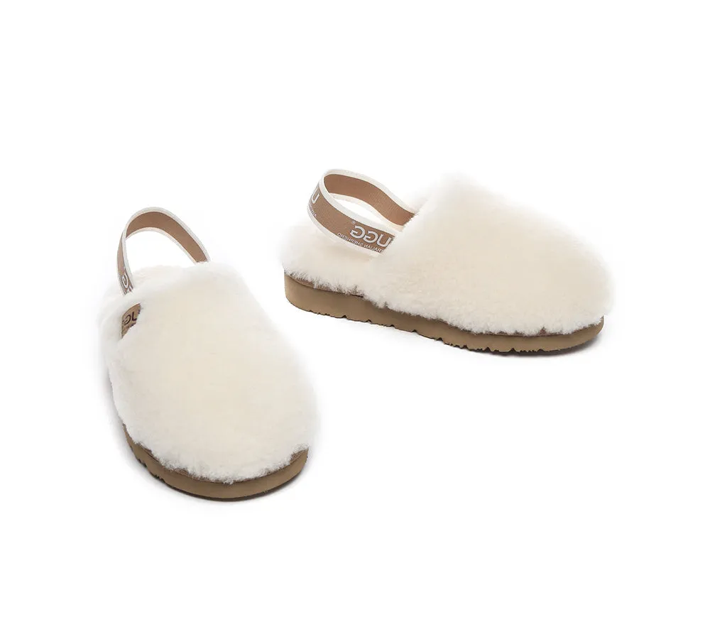 AUSTRALIAN SHEPHERD® UGG Kids Slingback Fluffy Slides Kamari