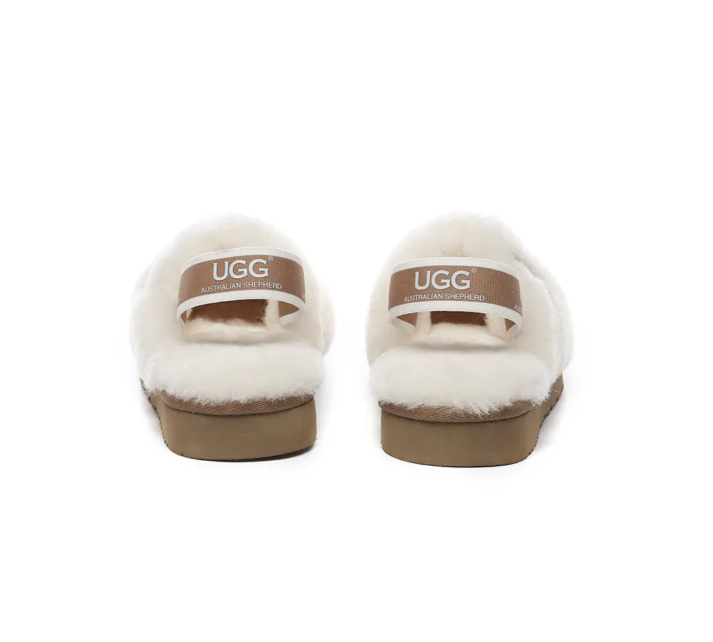 AUSTRALIAN SHEPHERD® UGG Kids Slingback Fluffy Slides Kamari