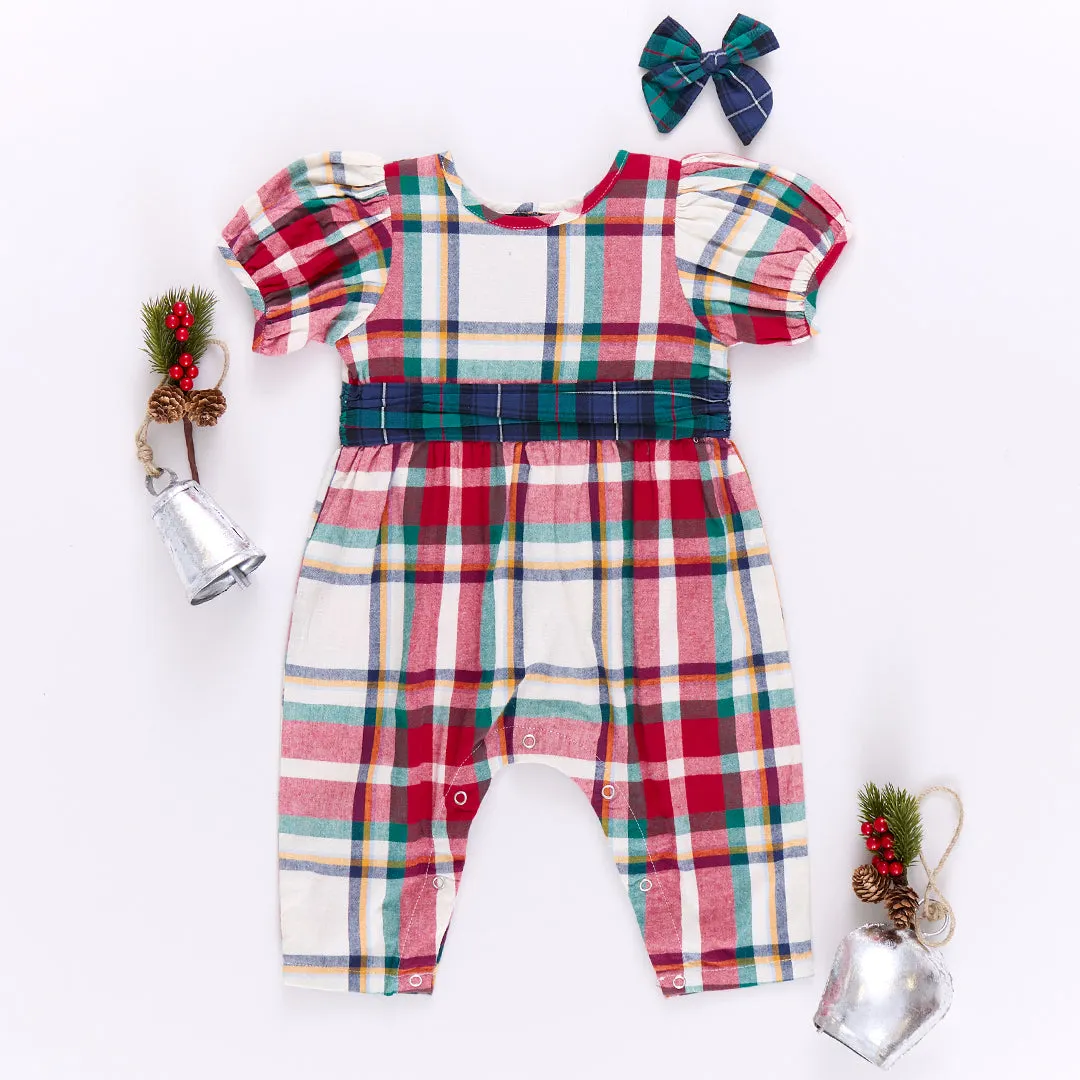 Baby Girls Ruby Jumper - Holiday Tartan