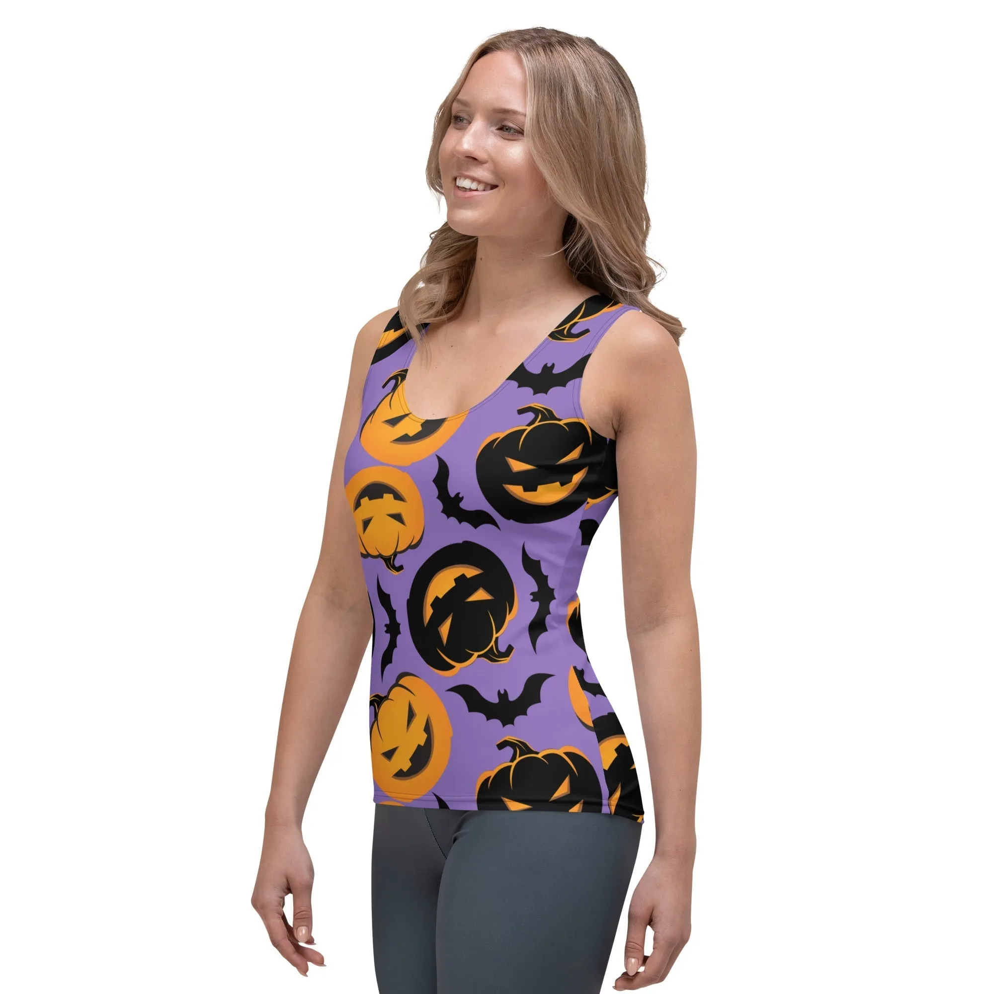 Bats and Jack O'Lanterns Tank Top