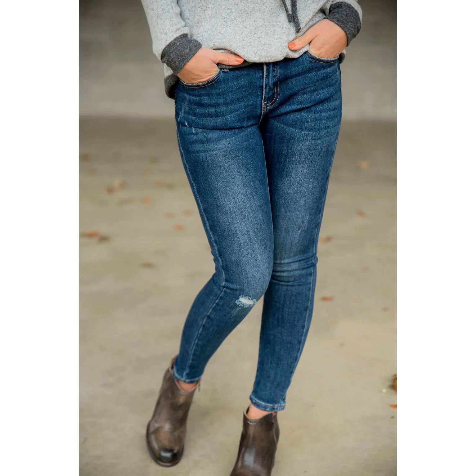 Betsey's Distressed Denim Skinny Jeans